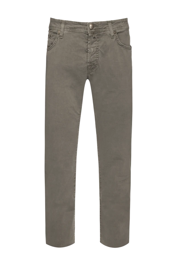 Jacob Cohen man gray cotton jeans for men купить с ценами и фото 158485 - photo 1