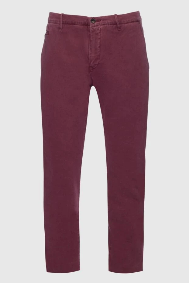 Jacob Cohen man cotton and modal jeans burgundy for men купить с ценами и фото 158492 - photo 1