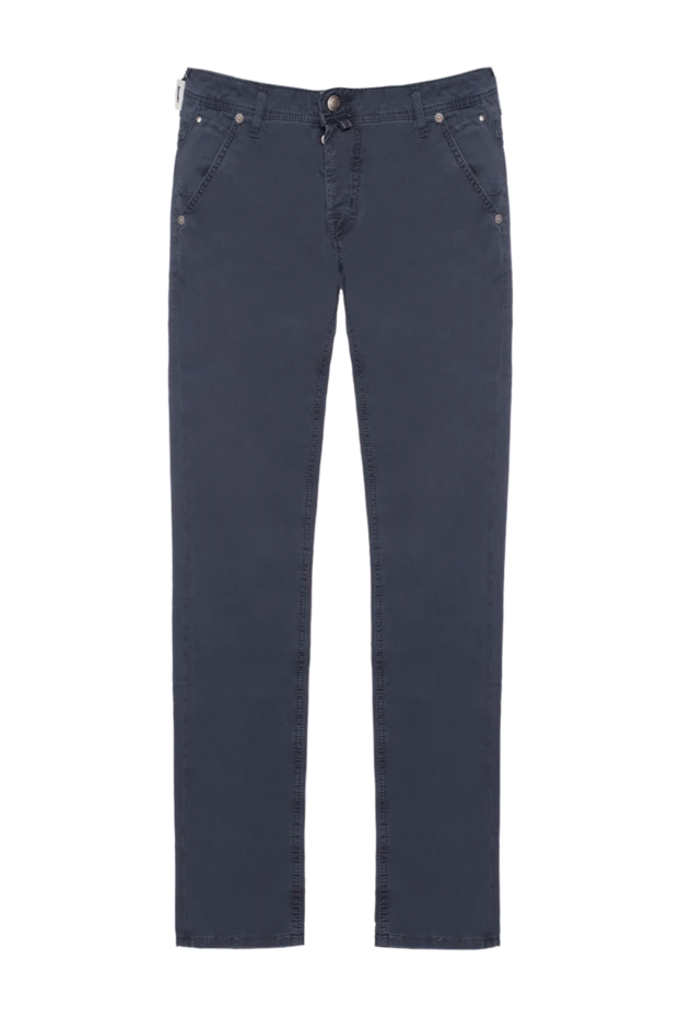 Jacob Cohen man blue cotton jeans for men купить с ценами и фото 158505 - photo 1