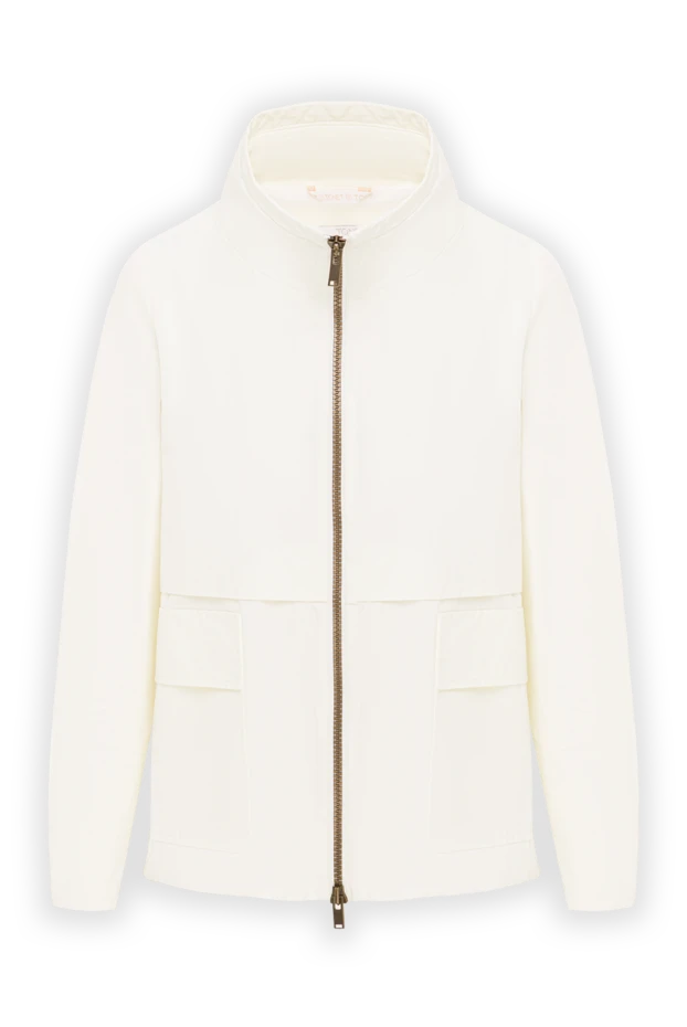 Women's windbreaker made of polyester and cotton white - photo 1
