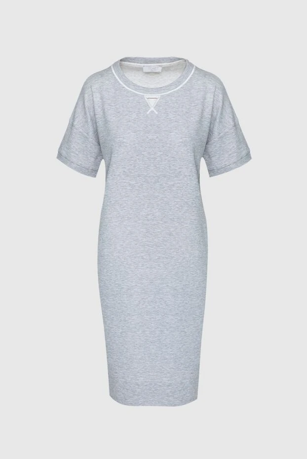 Tonet woman gray cotton dress for women купить с ценами и фото 158541 - photo 1