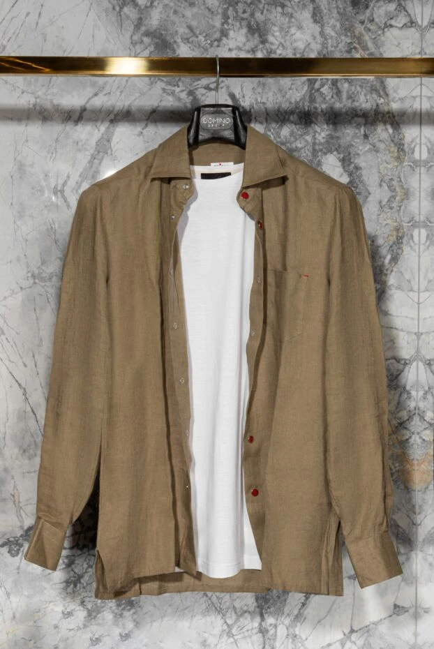 Қысқа жеңді және тығыз силуэтті ақ ерлер футболкасы
- фото 2