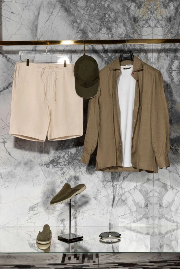 Loro Piana white men's t-shirt with short sleeves and a tight silhouette
 158550 - photo 3