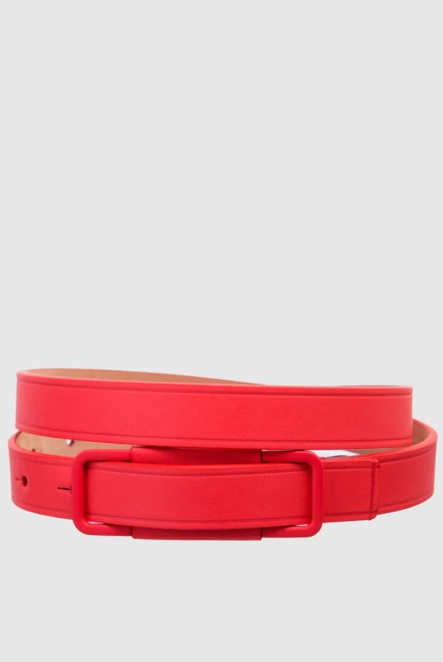 Loro Piana woman red leather belt for women купить с ценами и фото 158551 - photo 1