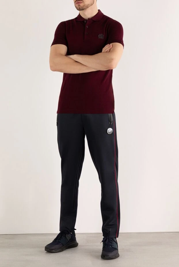 Dolce & Gabbana man cotton and polyester polo burgundy for men купить с ценами и фото 158557 - photo 2