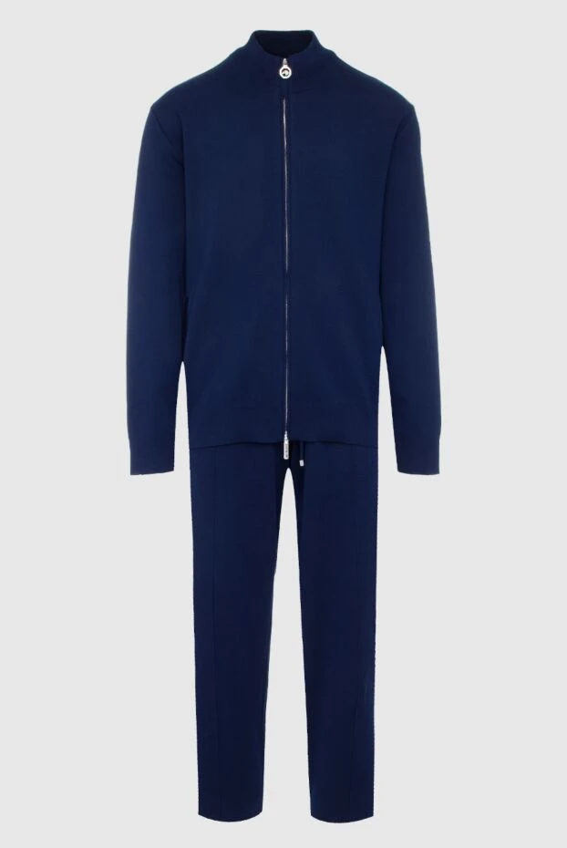Stefano Ricci костюм спортивный мужской из хлопка синий 158601 - фото 1