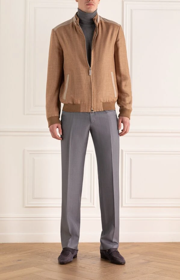 Stefano Ricci beige wool, silk and linen jacket for men 158604 - photo 3