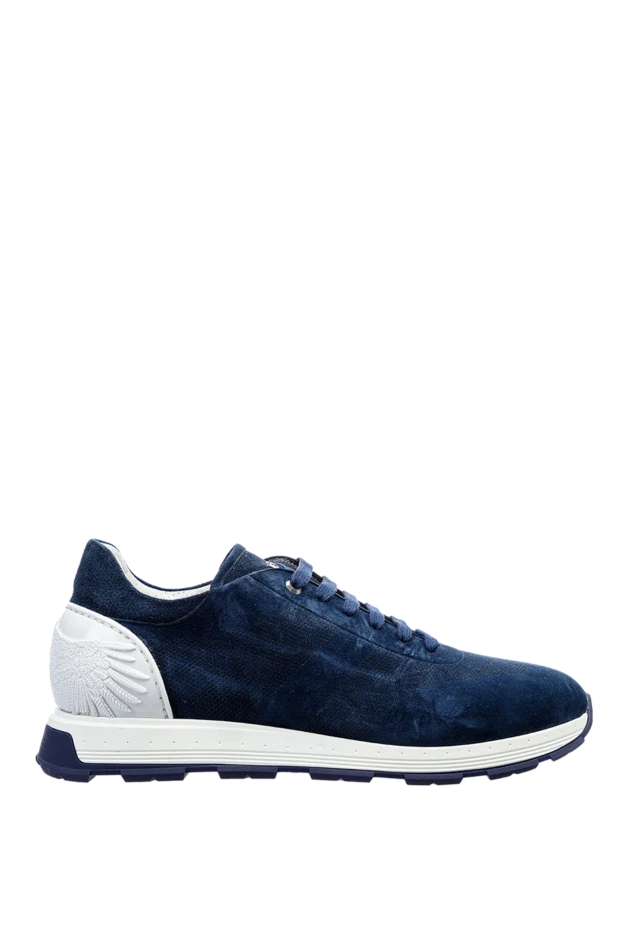 Blue nubuck sneakers for men - photo 1