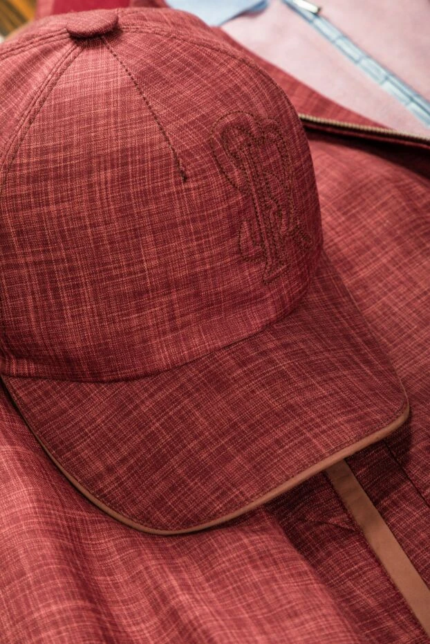 Stefano Ricci кепка из кашемира и шелка красная мужская 158613 - фото 3