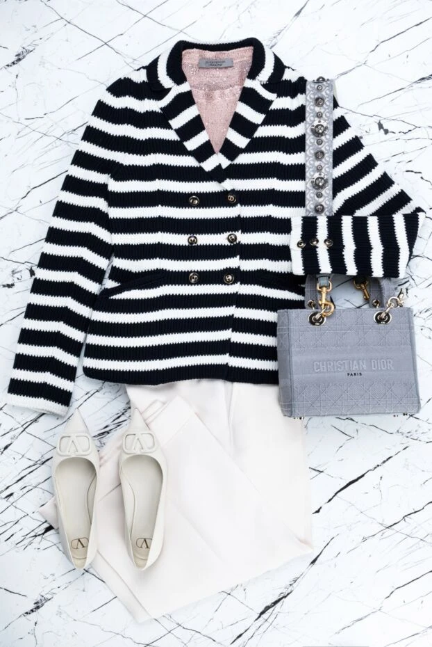 Black cotton cardigan for women - photo 2