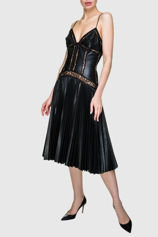 P.A.R.O.S.H. woman black viscose and acrylic dress for women 166216 - photo 3