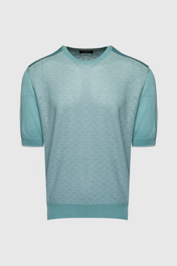 Stefano Ricci джемпер с коротким рукавом из шелка зеленый мужской 158754 - photo 1