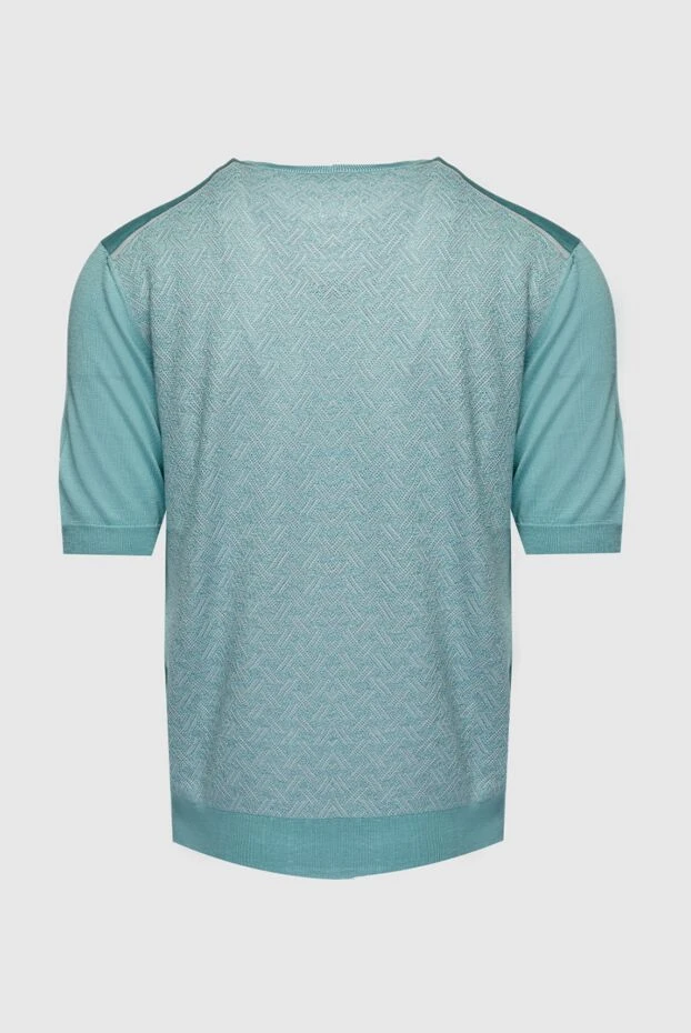 Stefano Ricci джемпер с коротким рукавом из шелка зеленый мужской 158754 - фото 2