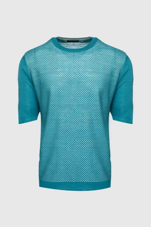 Stefano Ricci джемпер с коротким рукавом из шелка зеленый мужской 158762 - photo 1