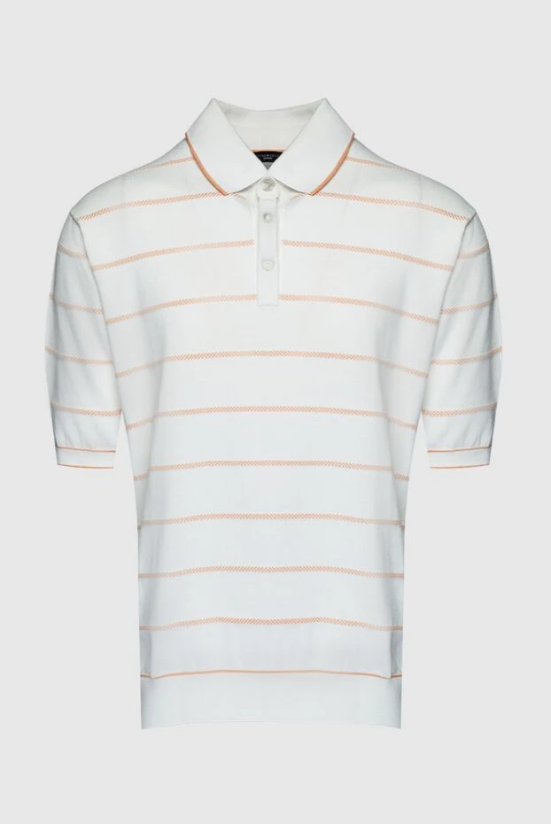 Жұқа шабдалы жолағы бар сүт түсті жібек поло жейдесі
- фото 1