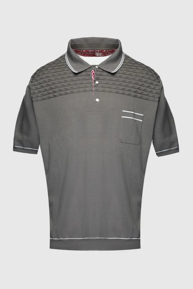 Ерлерге арналған мақтадан жасалған қоңыр поло - фото 1