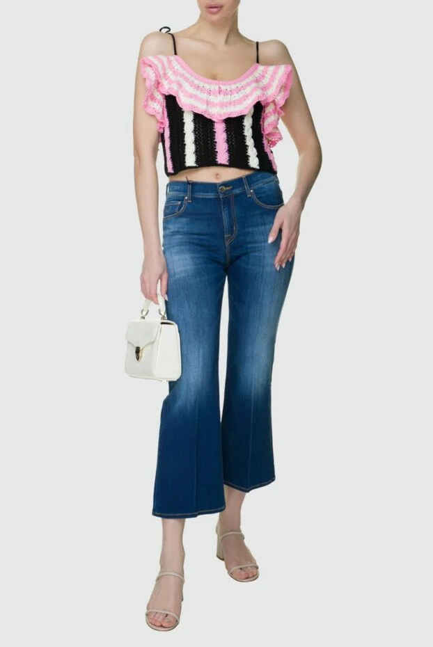 MSGM woman women's pink cotton top купить с ценами и фото 158888 - photo 2