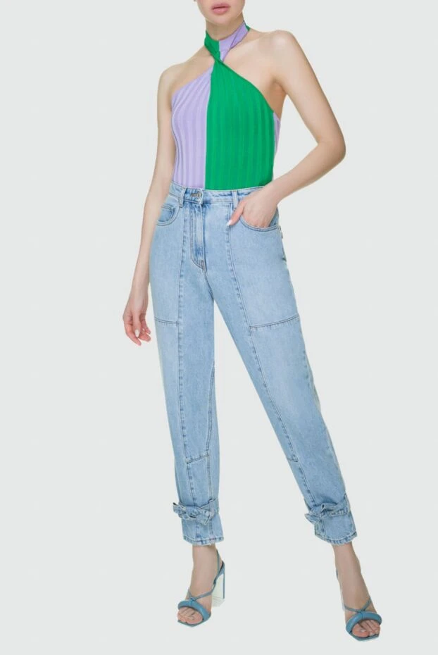 MSGM woman green bodysuit for women купить с ценами и фото 158892 - photo 2