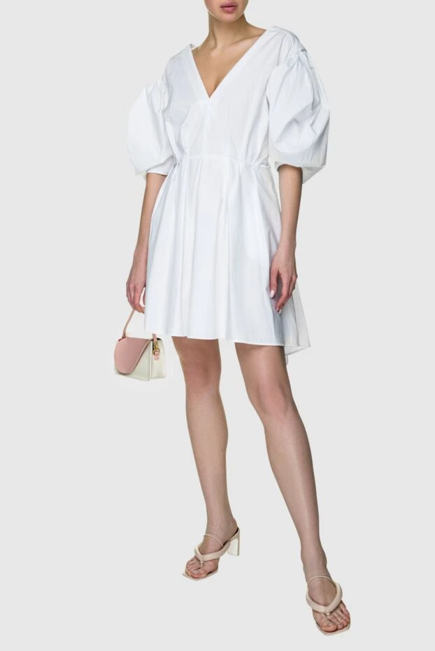 MSGM woman white cotton dress for women купить с ценами и фото 158904 - photo 2