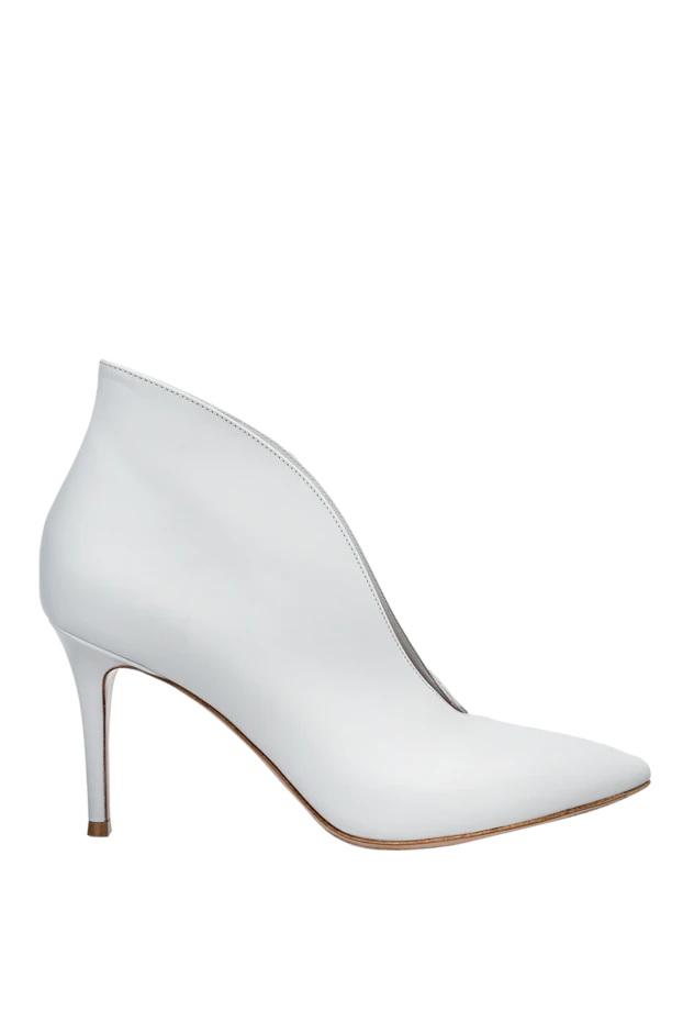 Gianvito Rossi woman white leather ankle boots for women купить с ценами и фото 158920 - photo 1