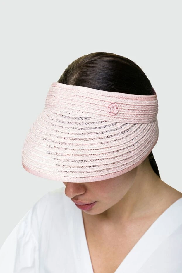 Maison Michel woman pink textile cap for women купить с ценами и фото 158921 - photo 2