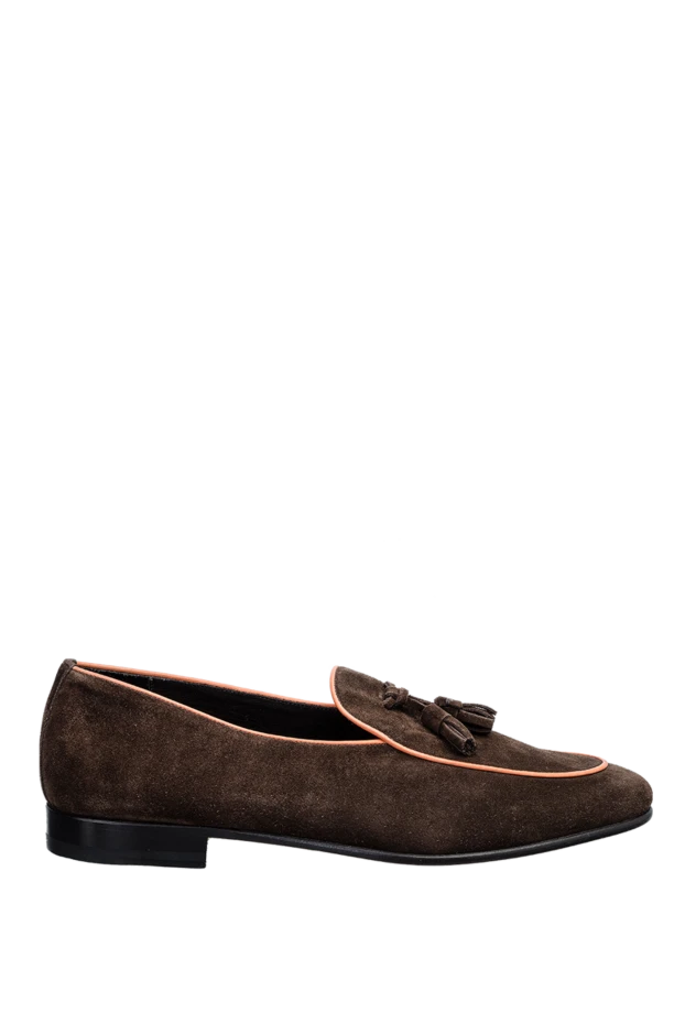 Pellettieri di Parma man brown suede loafers for men купить с ценами и фото 158950 - photo 1