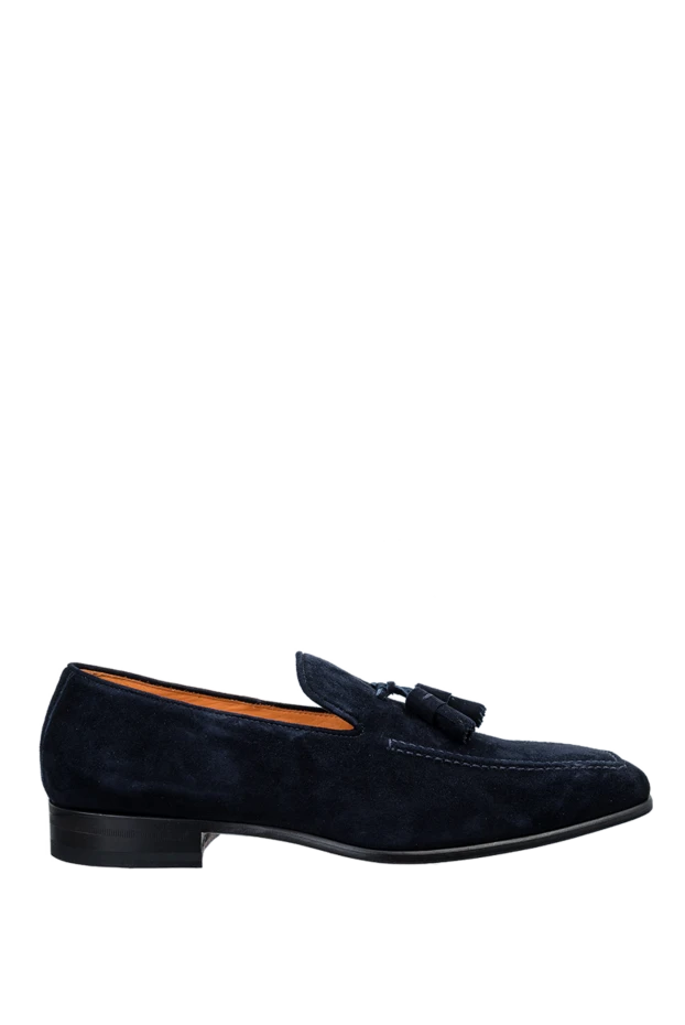 Pellettieri di Parma man blue suede loafers for men купить с ценами и фото 158970 - photo 1