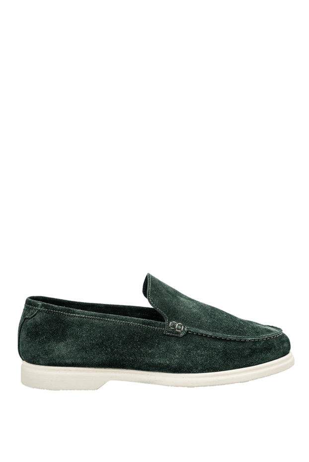 Pellettieri di Parma man green suede loafers for men купить с ценами и фото 158977 - photo 1