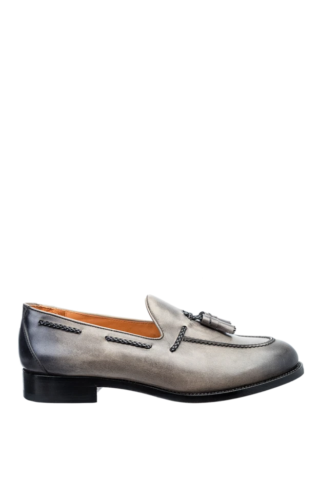 Pellettieri di Parma man gray leather loafers for men купить с ценами и фото 158983 - photo 1