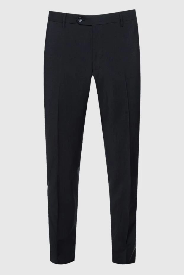 Cesare di Napoli man black wool trousers for men купить с ценами и фото 158993 - photo 1