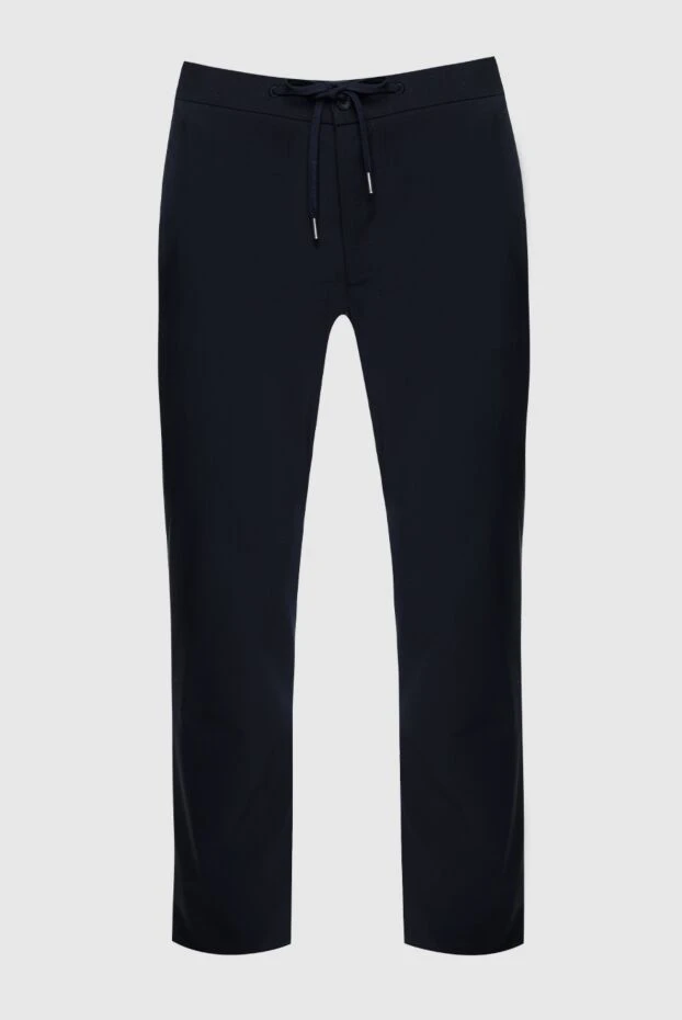 Cesare di Napoli man blue wool trousers for men купить с ценами и фото 158997 - photo 1