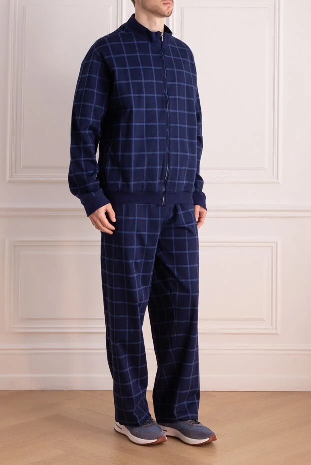 Cesare di Napoli man men's wool sports suit, blue 164038 - photo 3