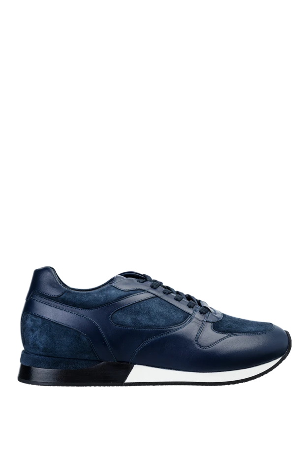 Кроссовки синие с комбинированным верхом из кожи и замши
- фото 1