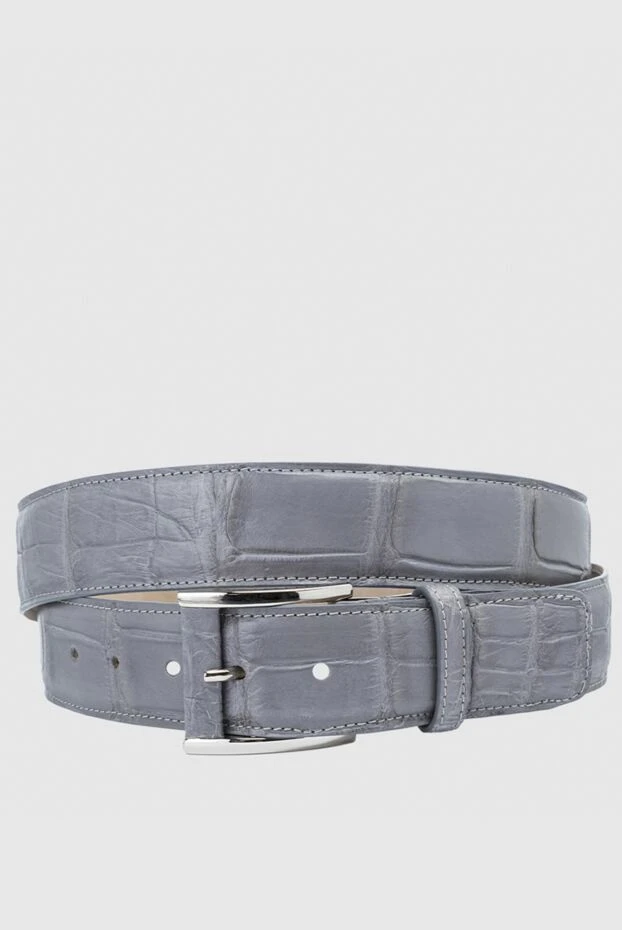 Tardini man gray crocodile leather belt for men купить с ценами и фото 159100 - photo 1