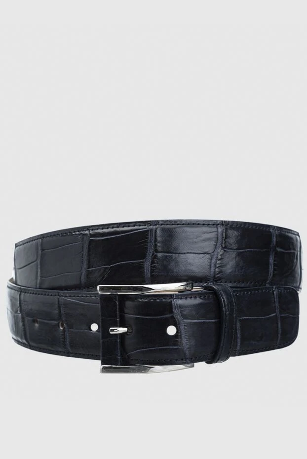 Tardini man crocodile leather belt blue for men купить с ценами и фото 159103 - photo 1