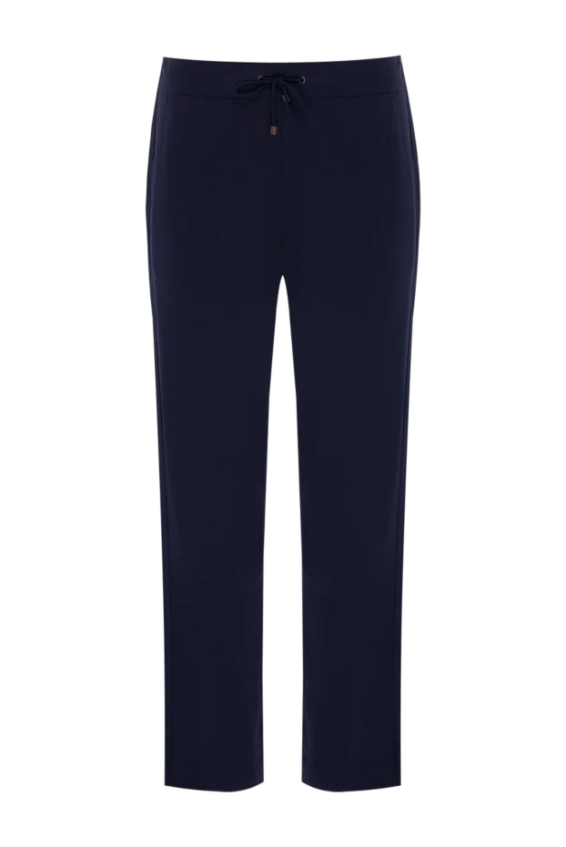 Tonet woman blue cotton trousers for women купить с ценами и фото 159125 - photo 1