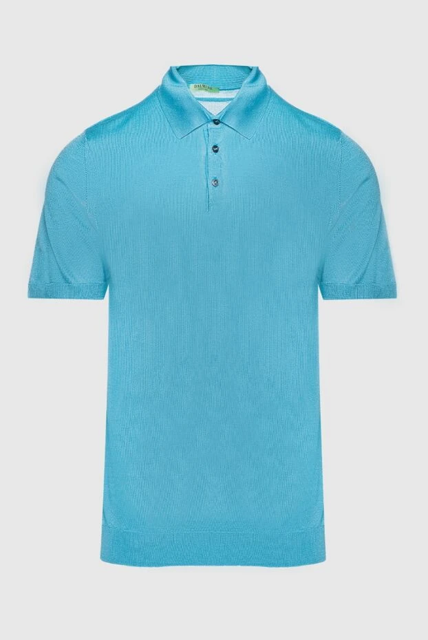 Dalmine man blue silk polo for men купить с ценами и фото 159138 - photo 1