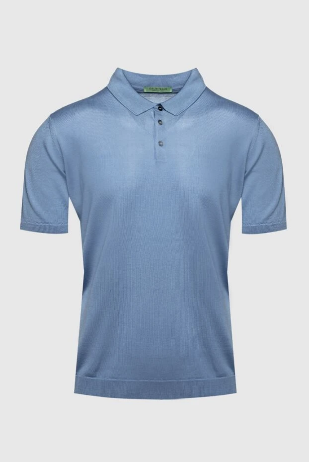 Dalmine man silk polo blue for men купить с ценами и фото 159140 - photo 1