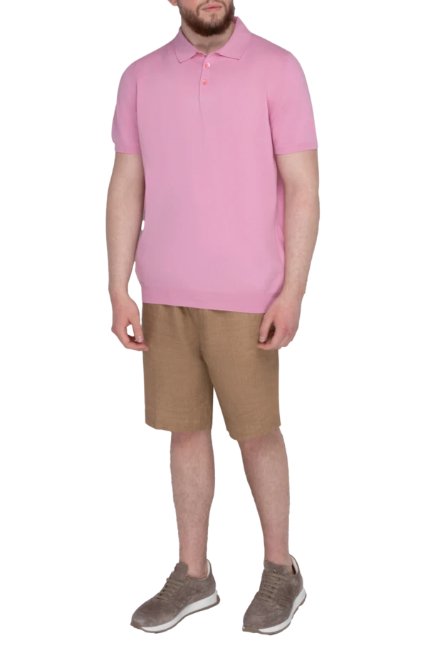 Dalmine man cotton polo shirt pink for men купить с ценами и фото 159149 - photo 2