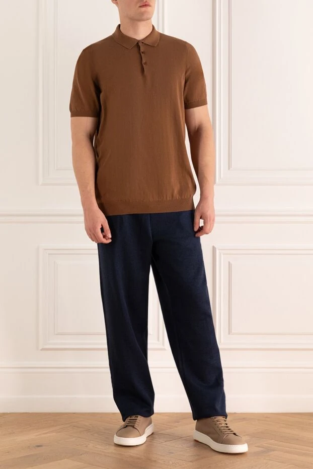 Dalmine man cotton polo brown for men купить с ценами и фото 159152 - photo 2