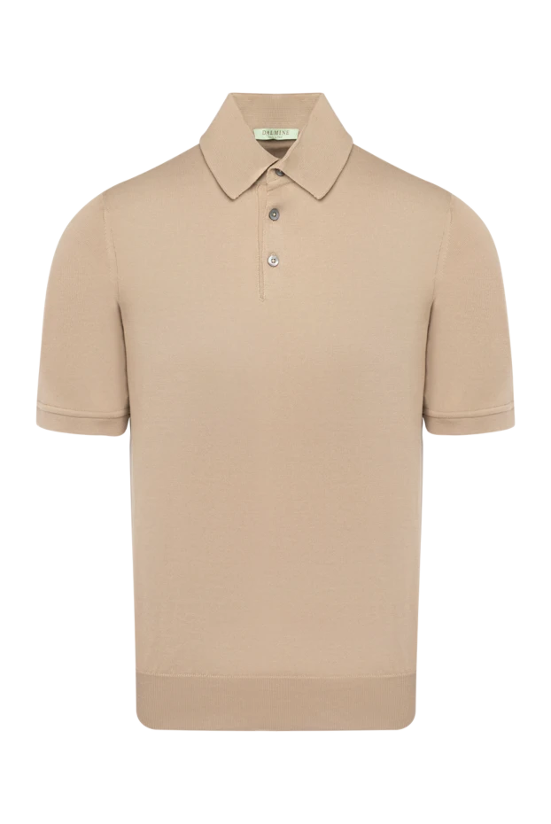 Dalmine man beige men's long sleeve cotton polo купить с ценами и фото 159153 - photo 1