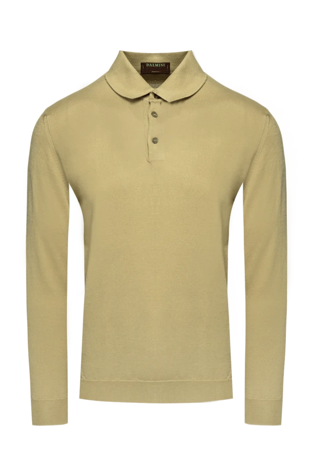 Dalmine man cotton long sleeve polo beige for men купить с ценами и фото 159154 - photo 1