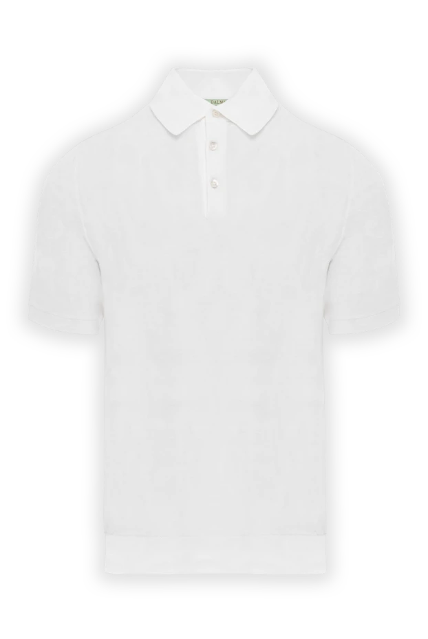 Поло из хлопка с коротким рукавом в чистом белом цвете
- фото 1