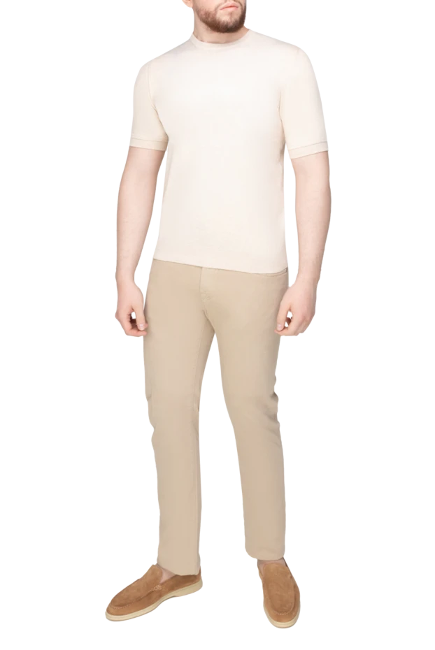 Dalmine man cotton jumper beige for men купить с ценами и фото 159171 - photo 2