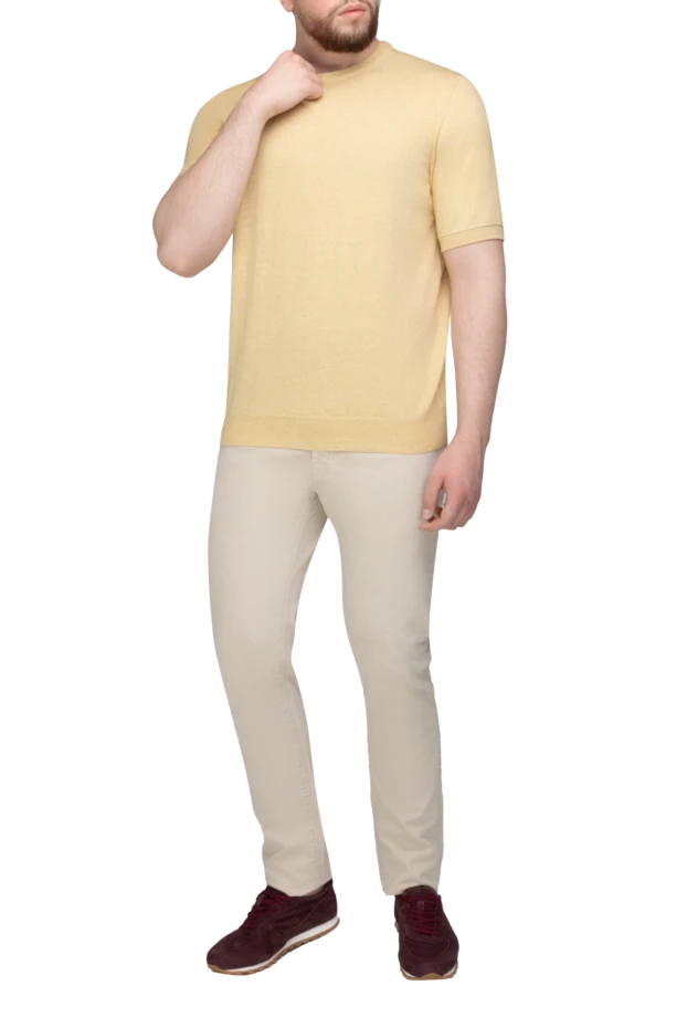 Dalmine man cotton jumper beige for men купить с ценами и фото 159178 - photo 2