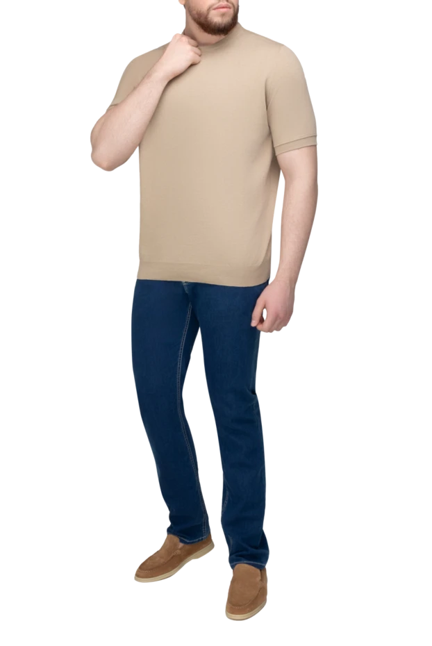 Dalmine man cotton jumper beige for men купить с ценами и фото 159189 - photo 2