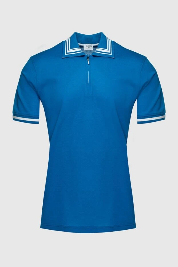 Dalmine man cotton polo blue for men купить с ценами и фото 159191 - photo 1