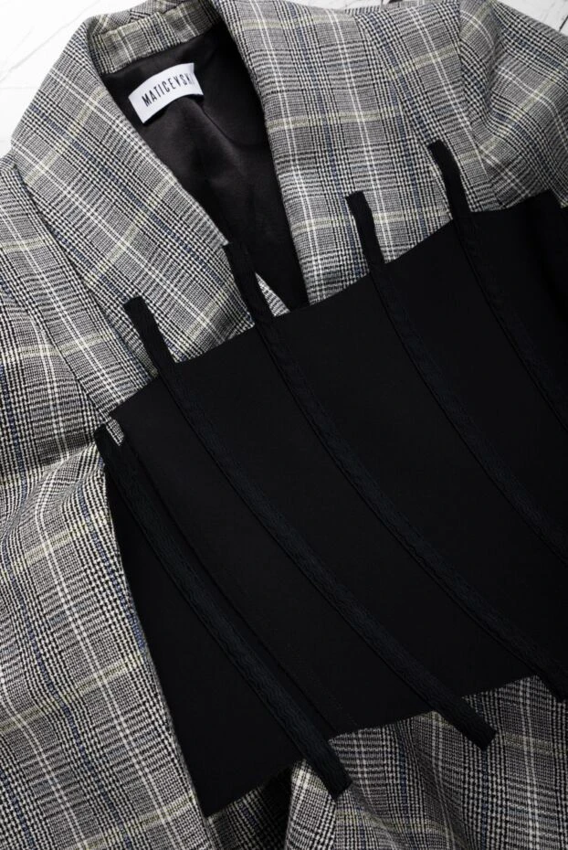 Корсет из полиэстера черный женский - фото 2