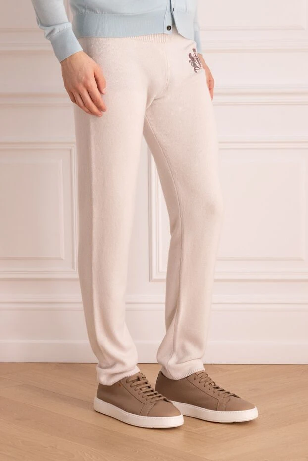 Malo woman white cotton trousers for women 132208 - photo 3