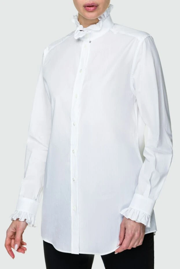 Peserico woman white cotton blouse for women 159612 - photo 3